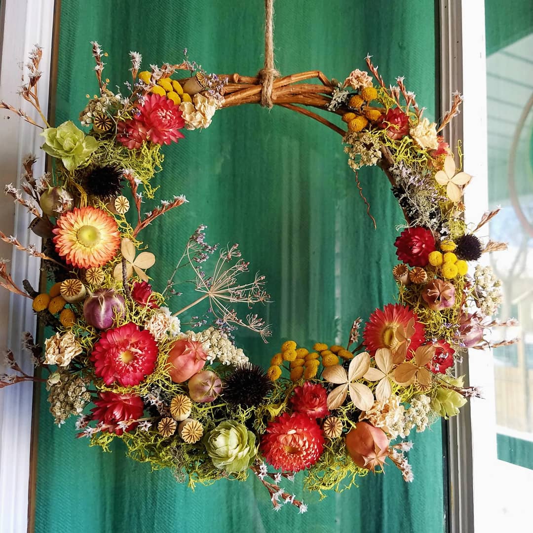 Custom Dried Flower Wreath | Farm Hand Farm